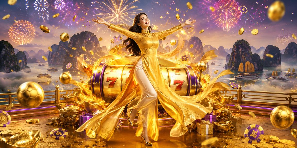 Người dùng Việt xem trò chơi slot trên điện thoại trong khung cảnh Hạ Long