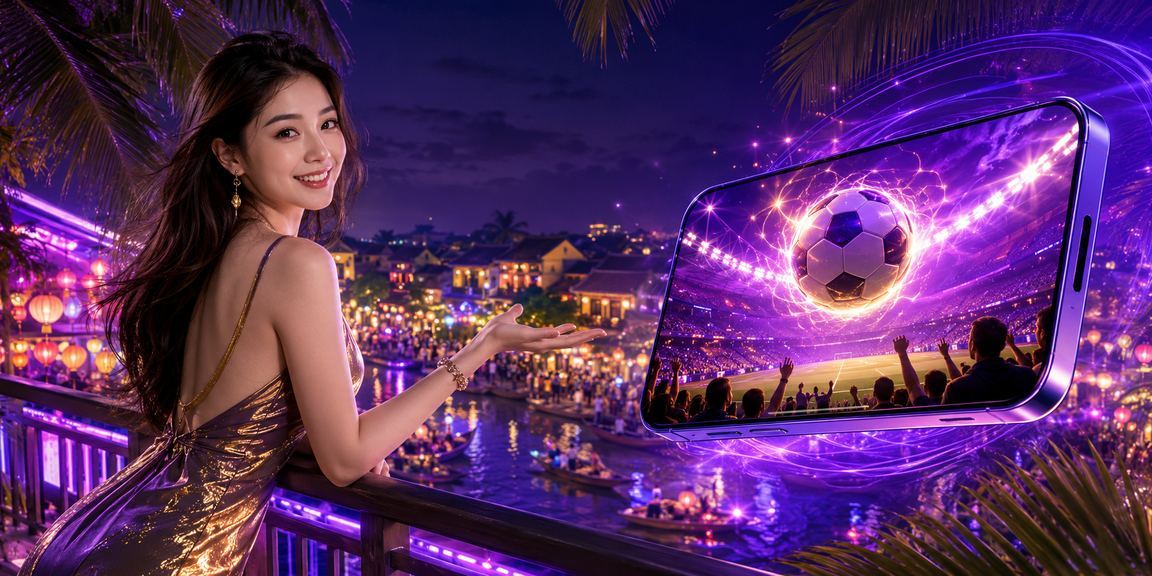 Người dùng đăng ký tài khoản giải trí trên điện thoại tại Hội An